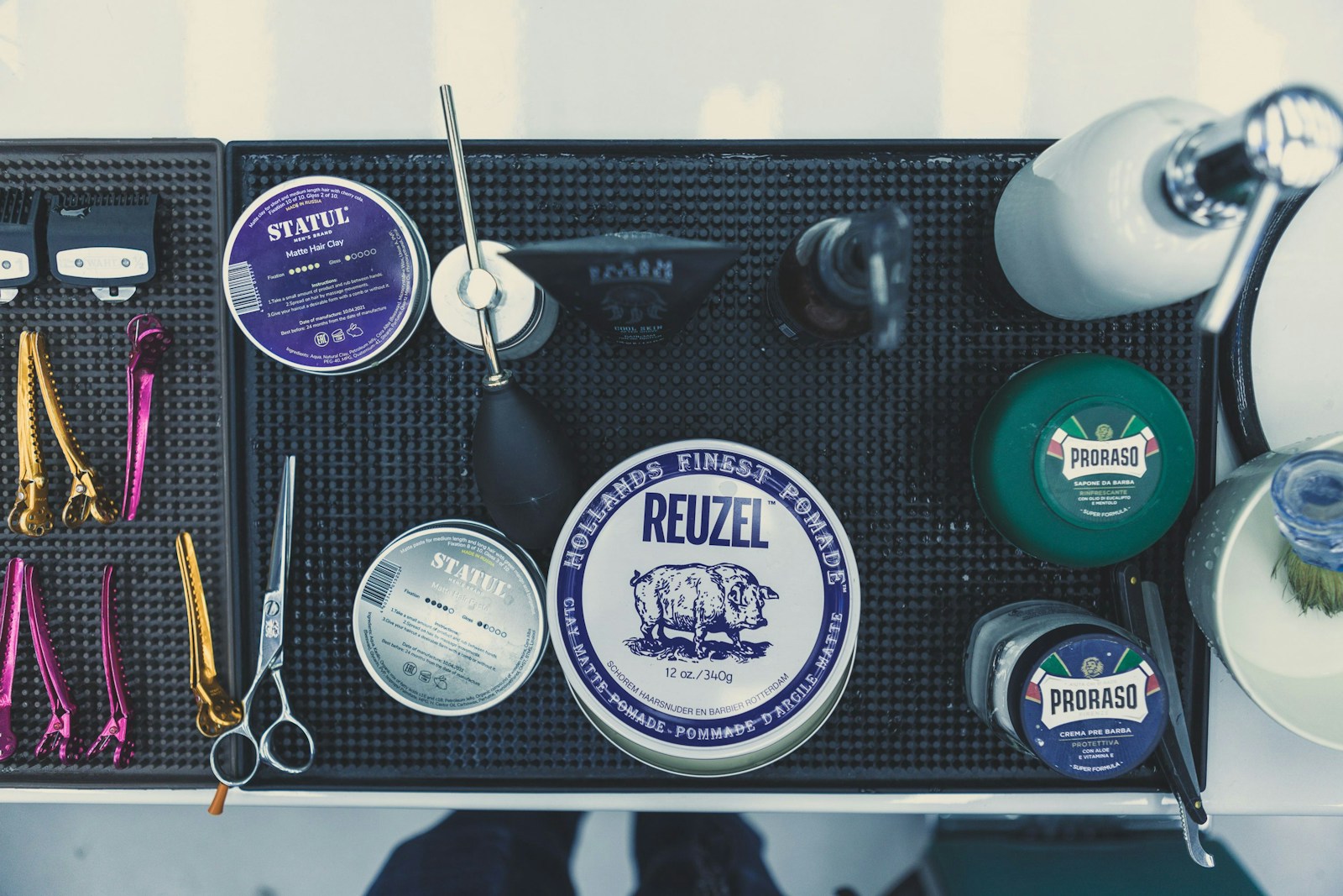 a close-up of a table full of tools
