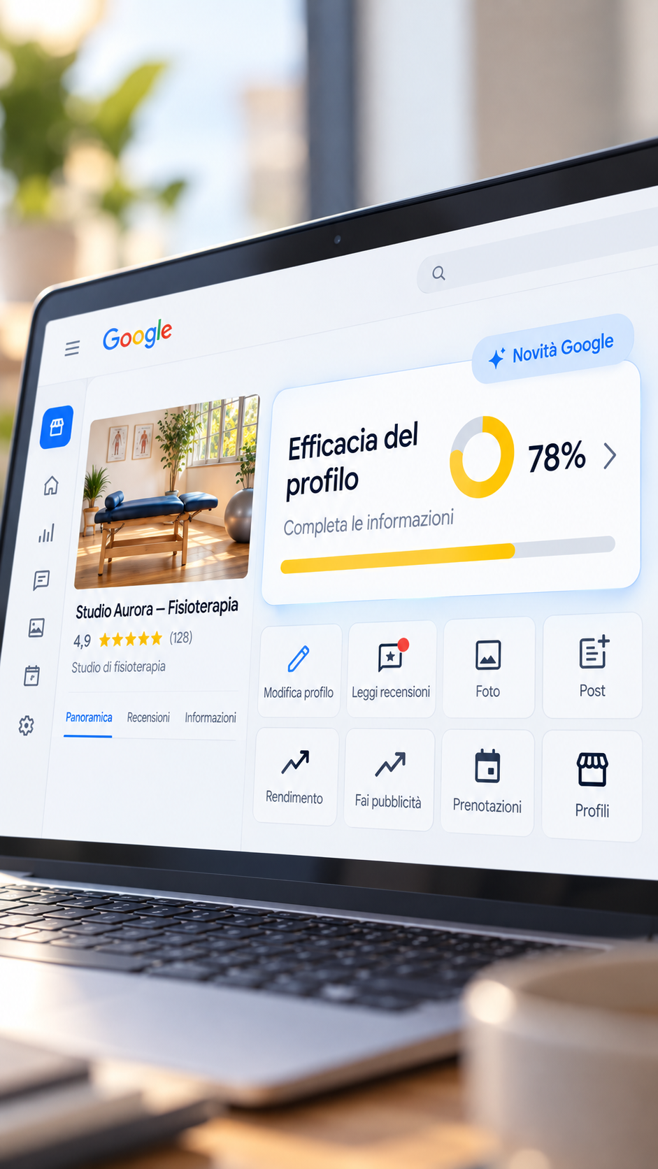 Dashboard Google Business